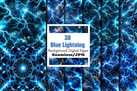 Blue Lightning Digital Papers: A Versatile Toolkit for Creative Projects