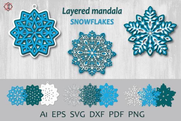 Crafting Elegance with Layered Snowflakes