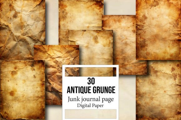 Discover the Creative Power of Antique Grunge Junk Journal Book Pages