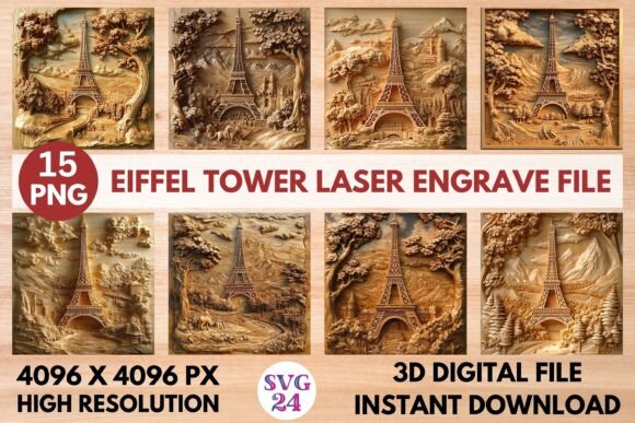 Discover the Eiffel Tower Laser Engrave File: A Versatile Design for Your Creative Projects