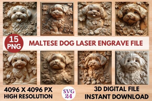 Discover the Versatility of Maltese Dog Laser Engrave File for Your Creative Projects