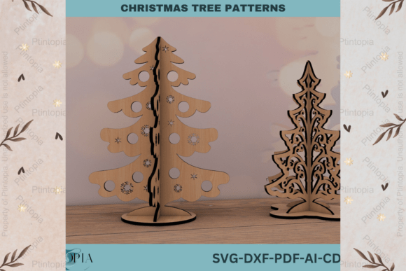 DIY Christmas Tree Patterns for Laser Cutting
