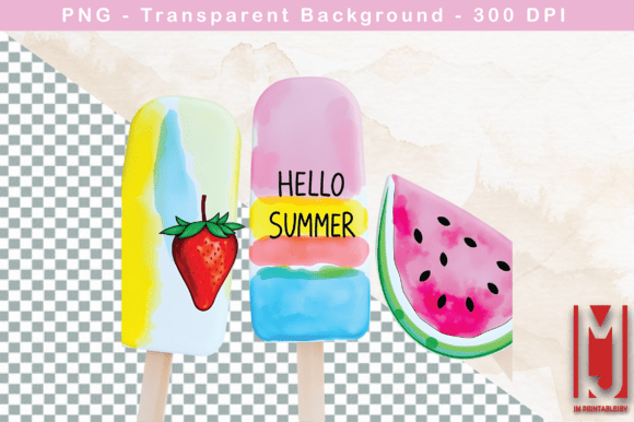 Embrace the Summer Vibes with Hello Summer Ice Cream PNG