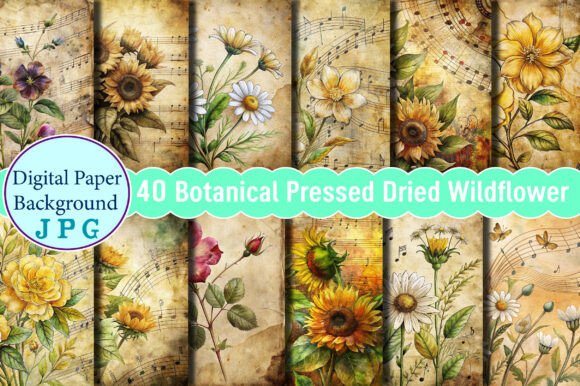 Explore the Beauty of Botanical Pressed Dried Wildflower