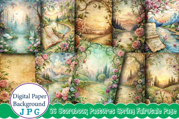 Exploring the Enchantment of Storybook Pastures Spring Fairytale Page