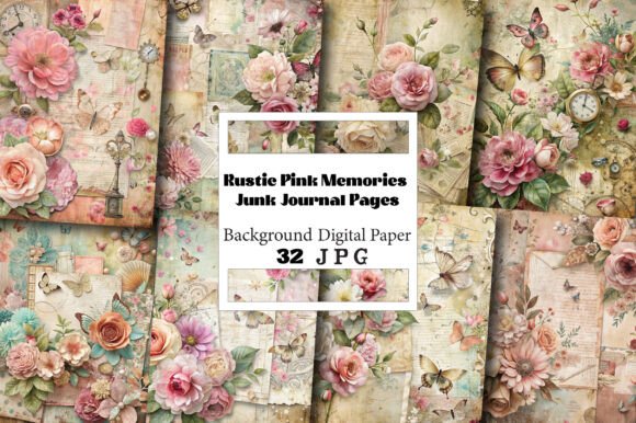 Rustic Pink Memories for Creative Projects