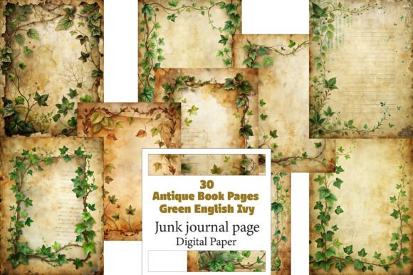 The Antique Book Pages Green English Ivy Digital Kit: A Strategic Asset for Creators and Entrepreneurs