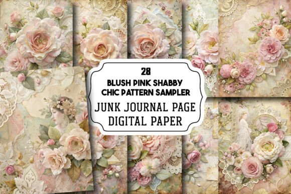 The Art of Elegance: Embracing the Blush Pink Shabby Chic Pattern Sampler