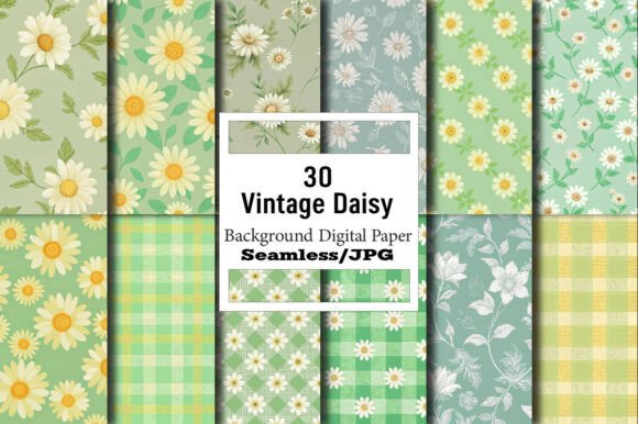 The Ultimate Vintage Daisy Pattern Set for Creators