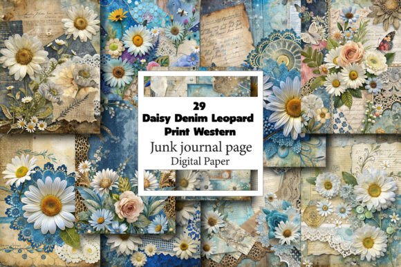 Unlock a World of Creativity with Daisy Denim Leopard Print Western Pages