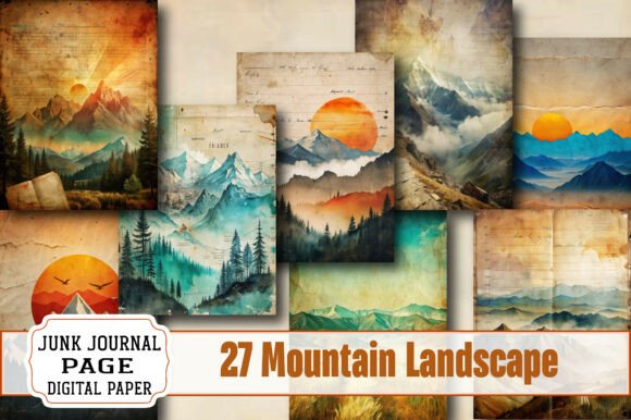 Unlocking Creative Process: The Versatile Power of Mountain Landscape Junk Journal Pages