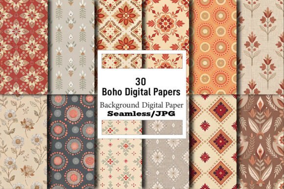 Unlocking Creativity: The Ultimate Guide to Seamless Boho Digital Papers