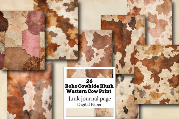 Unlocking Creativity with Boho Cowhide Blush Western Cow Print
