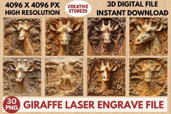 Unlocking Creativity with the Giraffe Laser Engrave File: A Premium Design for Modern Creators