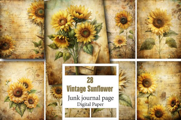 Vintage Sunflower Journal Pages: Cultivating Creativity Across Modern Crafts and Business