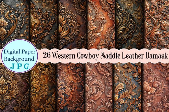Western Cowboy Saddle Leather Damask: A Versatile and Stylish Design Solution